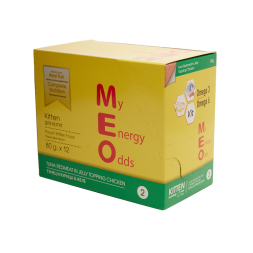 MEO влажный корм для котят с тунцом и курицей в желе, в паучах - 80 г х 12 шт