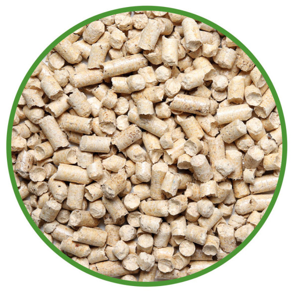 Gamma впитывающий наполнитель для кошачьих туалетов древесный, крупные гранулы - 2,72 кг (5 л)