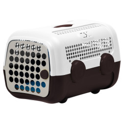 United Pets A.U.T.O. переноска, 51x37x33 см, коричневая/белая