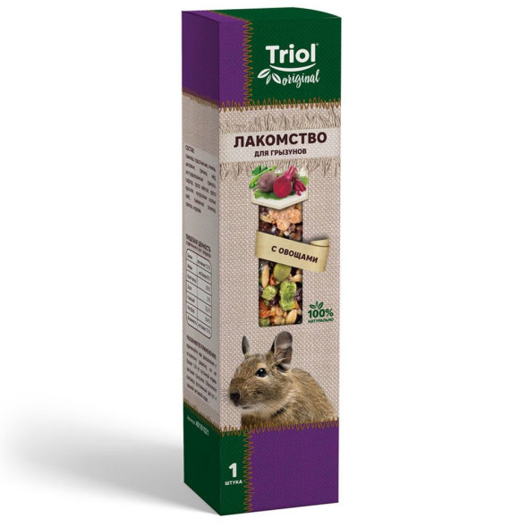 Triol Original лакомство для грызунов с овощами - 110 г
