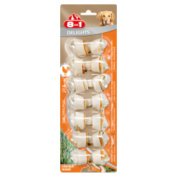 Лакомство 8in1 DELIGHTS XS косточки для мелких собак 7,5 см х 7 шт