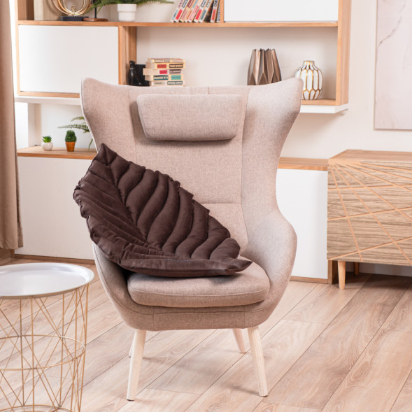 Mr.Kranch лежанка для собак Листочек, большая, 120х73х6 см, коричневая