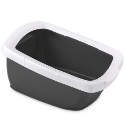 IMAC FUNNY туалет-лоток для кошек с высокими бортами, 62х49,5х33 см, антрацит