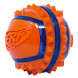 NERF игрушка для собак светящийся мяч с шипами, синий оранжевый - 6 см
