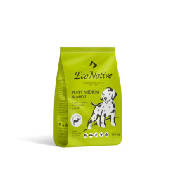 Eco Native сухой корм для щенков средних и крупных пород, с мясом степного ягненка и бурым рисом - 800 г