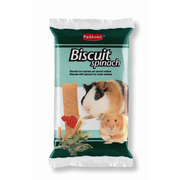 Padovan Biscuit Spinach лакомство для грызунов со шпинатом - 30 г