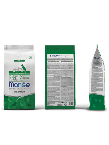 Monge Dog Maxi Puppy &amp;amp; Junior сухой корм для щенков крупных пород с курицей и рисом 3 кг