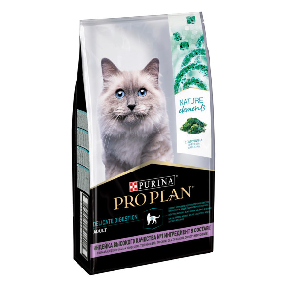 Pro Plan Nature Elements сухой корм для взрослых кошек для здоровья кожи и шерсти с индейкой - 7 кг