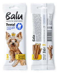 Балу лакомство жевательное для собак с кальцием и фосфором - 36 г