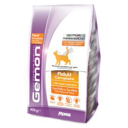 Gemon Cat Adult сухой корм для взрослых кошек с курицей и индейкой 400 г
