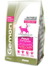 Gemon Cat Adult сухой корм для взрослых кошек с курицей и индейкой 400 г