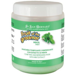 Iv San Bernard Fruit of the Grommer Mint Восстанавливающая маска для любого вида шерсти с витамином В6 1 л