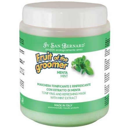 Iv San Bernard Fruit of the Grommer Mint Восстанавливающая маска для любого вида шерсти с витамином В6 1 л