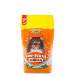 Сибирская Кошка Бюджет впитывающий наполнитель для кошачьего туалета - 5 л (2 кг)