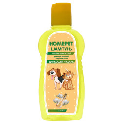 HOMEPET УНИВЕРСАЛЬНЫЙ шампунь антипаразитарный для кошек и собак с гераниолом - 220 мл