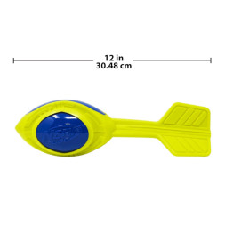 NERF Мегатон игрушка для собак снаряд из вспененной и термопластичной резины, синий зеленый - 30 см