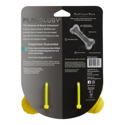 Playology DUAL LAYER BONE двухслойная жевательная косточка для собак с ароматом курицы, большая, желтый