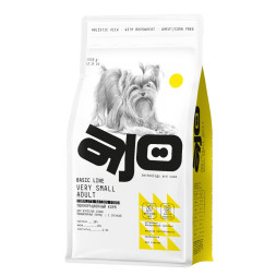 AJO Dog Very Small Adult сухой корм для взрослых собак миниатюрных пород с индейкой, ягненком и гречкой - 1,5 кг