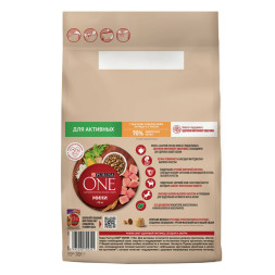 Purina One Мини сухой корм для активных взрослых собак мелких пород, с высоким содержанием курицы и рисом - 3 кг