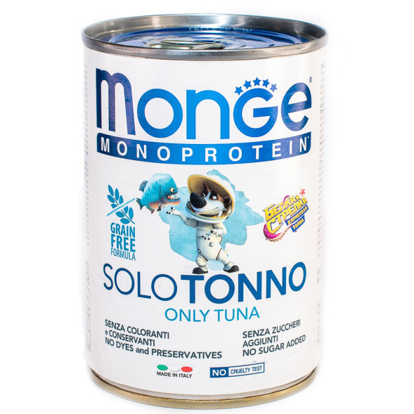 Monge Dog Monoprotein Solo B&amp;amp;S консервы для собак паштет из тунца - 400 г  (24 шт в уп)