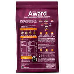 AWARD Sterilized сухой корм для взрослых стерилизованных кошек, с белой рыбой, семенами льна, клюквой и цикорием - 1,5 кг
