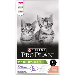 Pro Plan Kitten Sterilised сухой корм для стерилизованных котят с лососем - 10 кг