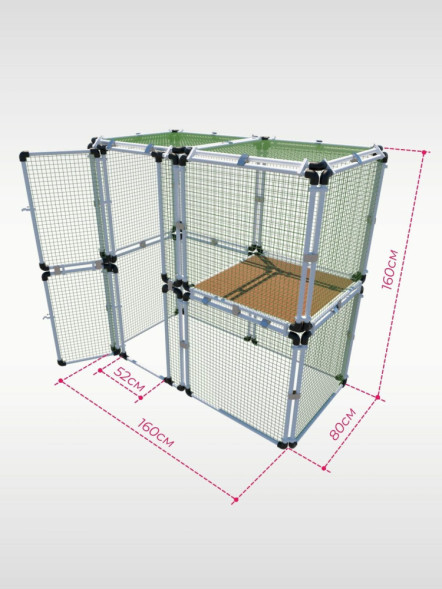 Вольер OctCat для кошек и маленьких собак Домашний