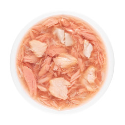 Деревенские лакомства для кошек Суп из тунца с лососем и гребешком, в паучах - 35 г х 15 шт