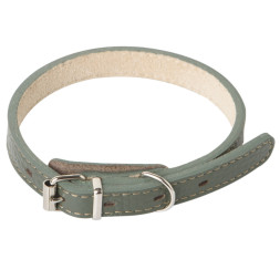 Mr.Kranch ошейник для собак, из натуральной кожи, прямой, 39-50 см, оливковый