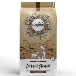 CRAFTIA NATURA сухой корм для щенков средних и крупных пород из с уткой и фазаном - 7 кг