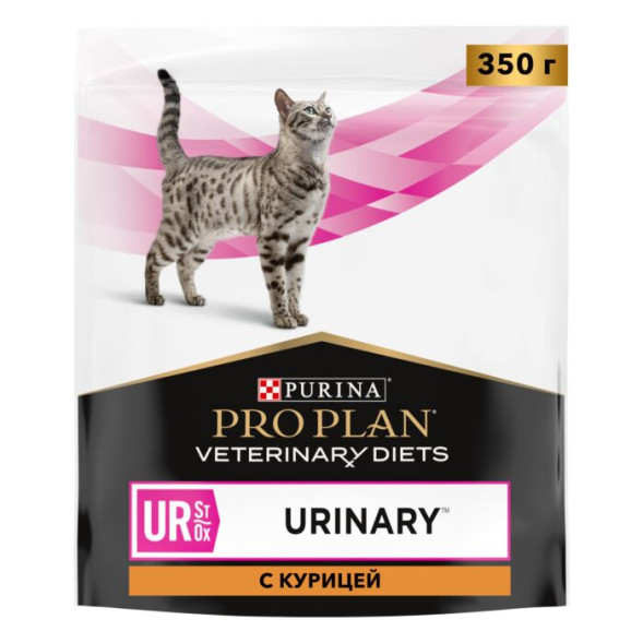 Сухой корм для кошек Pro Plan Veterinary Diets UR при болезни мочевыводящих путей c курицей 350 г