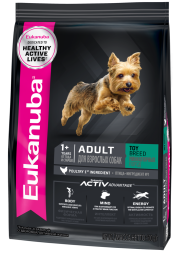 Сухой корм Eukanuba Adult Toy Breed для собак миниатюрных пород с птицей - 3,5 кг