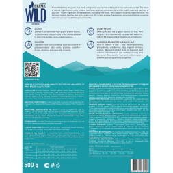 Prime Wild GF Scottish сухой беззерновой корм для взрослых собак и щенков мелких пород, с лососем - 500 г