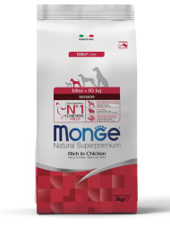 Monge Dog Mini Senior сухой корм для пожилых собак мелких пород с курицей 3 кг