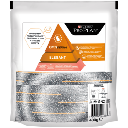Pro Plan Cat Adult Elegant сухой корм для взрослых кошек для кожи и шерсти с лососем - 400 г