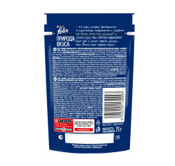 Felix Природа вкуса влажный корм для взрослых кошек с курицей, в паучах - 75 г х 26 шт