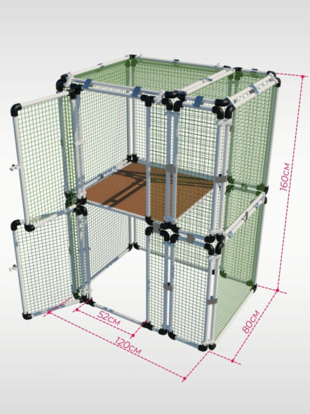Вольер OctCat для кошек и маленьких собак Домашний-мини