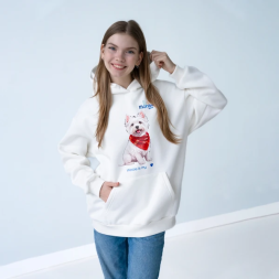 Monge Gift M худи AVALON вестхайленд, сливочно-белый