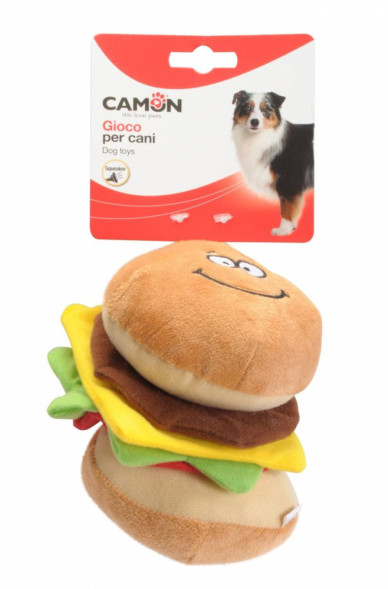 Camon игрушка для собак фаст-фуд плюшевый с пищалкой