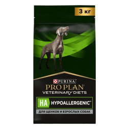 Сухой корм для собак Pro Plan Veterinary Diets Hypoallergenic при пищевой непереносимости 3 кг
