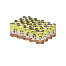 Собачье Счастье влажный корм для собак птичьи потрошки с рисом, в консервах - 410 г х 20 шт