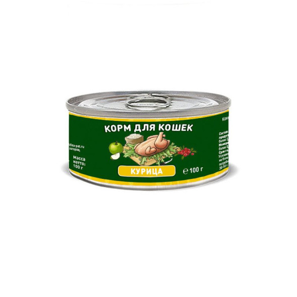 Консервы Solid Natura с курицей для кошек - 100 г х 24 шт