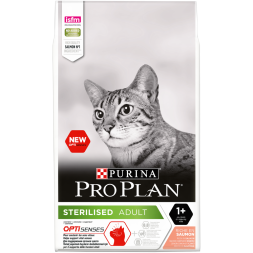 Pro Plan Cat Adult Sterilised Sensitive сухой корм для стерилизованных кошек для поддержания органов чувств с лососем - 10 кг
