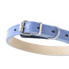 Mr.Kranch ошейник для собак, из натуральной кожи, прямой, 39-50 см, васильковый