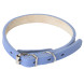 Mr.Kranch ошейник для собак, из натуральной кожи, прямой, 39-50 см, васильковый
