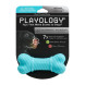 Playology DUAL LAYER BONE двухслойная жевательная косточка для собак с ароматом арахиса, средняя, голубой