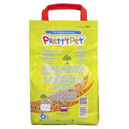 PrettyCat наполнитель для грызунов и птиц осиновый - 6 л