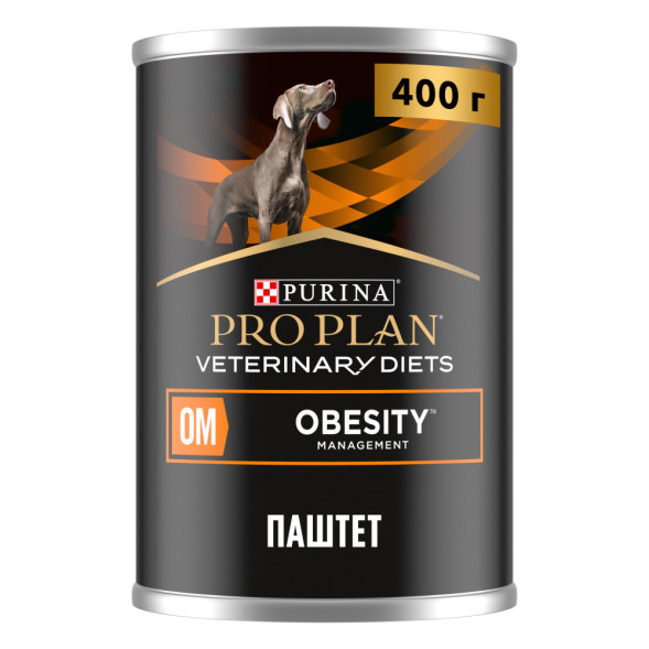 Pro Plan Veterinary OM Obesity Management влажный корм для взрослых собак при ожирении - 400 г х 12 шт