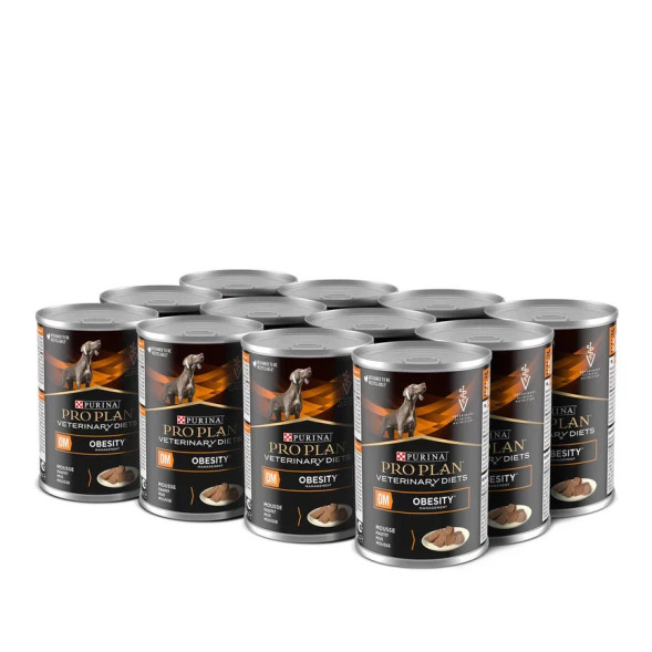 Pro Plan Veterinary OM Obesity Management влажный корм для взрослых собак при ожирении - 400 г х 12 шт