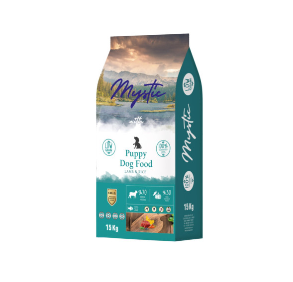 Mystic Puppy Dog Food Lamb &amp;amp; Rice сухой корм для щенков с ягненком и рисом - 15 кг
